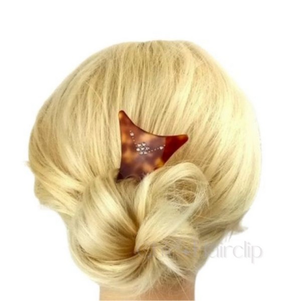 Pic chignon acétate et cristal Naya