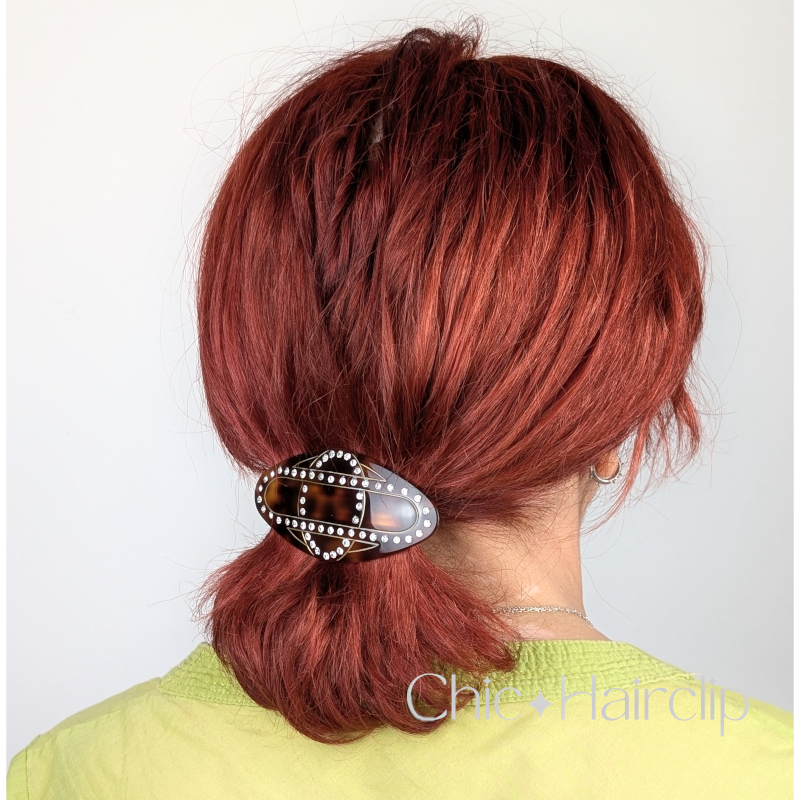Barrette cheveux femme chic bijou de coiffure made in France - Salomé