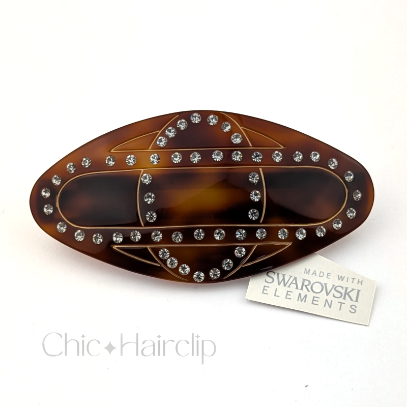 Barrette cheveux femme chic bijou de coiffure made in France - Salomé