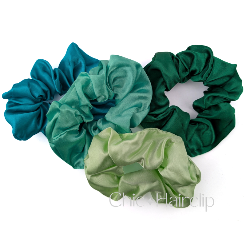 Chouchous élastiques cheveux couleur au choix vendus par lot de 4