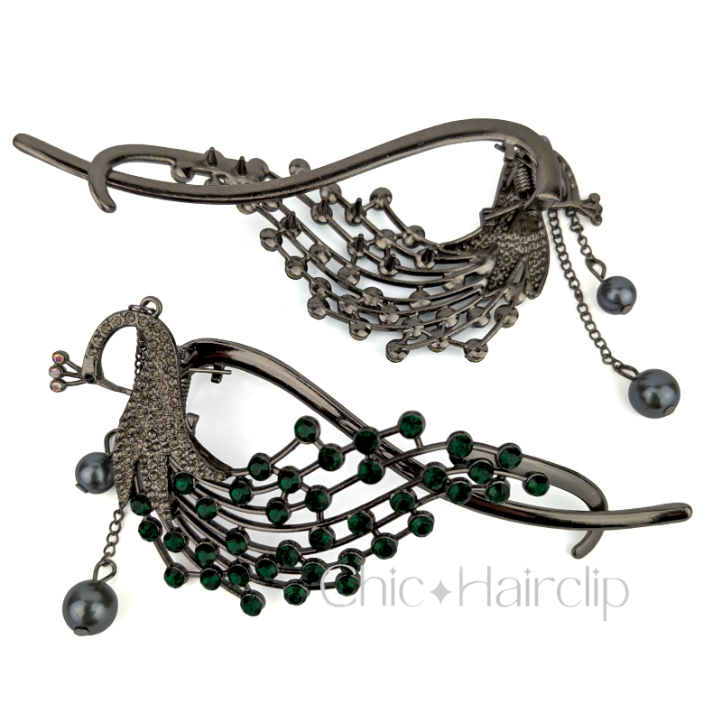 barrette cheveux en métal originale chic pour des coiffures réussies et modernes en chignon
