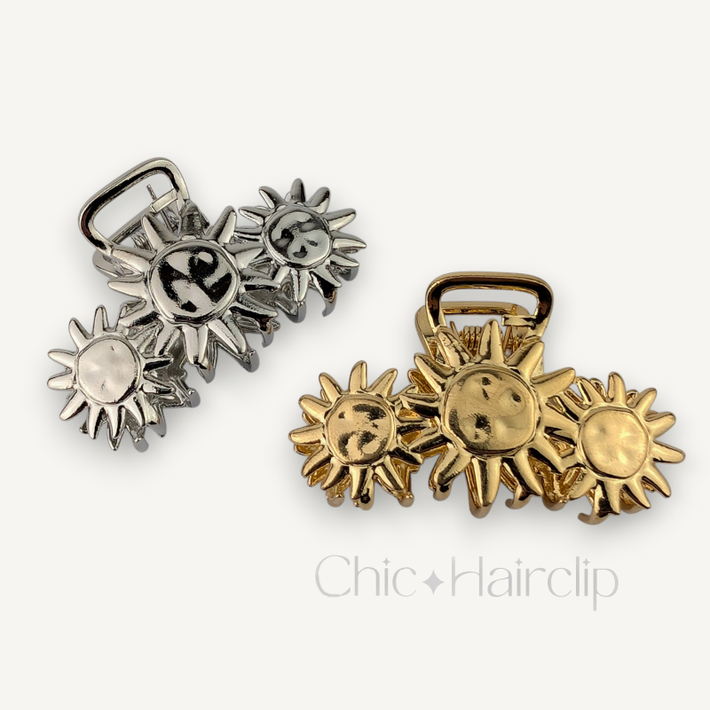 Petites pinces cheveux en métal doré ou argenté, originales et jolies